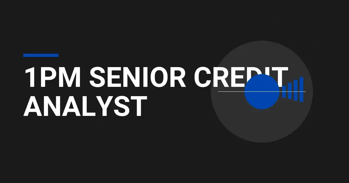 1pm Senior Credit Analyst