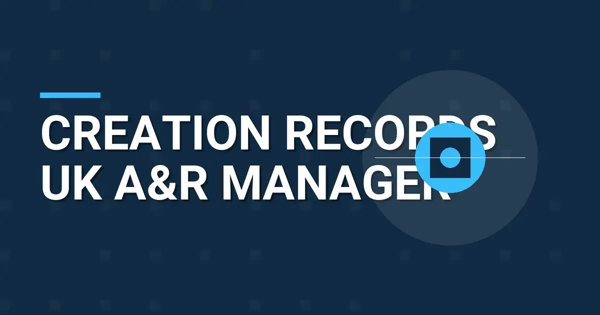 Creation Records UK A&R Manager