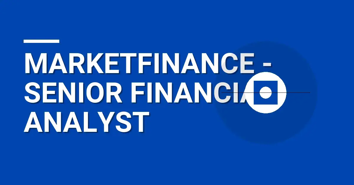 MarketFinance - Senior Financial Analyst